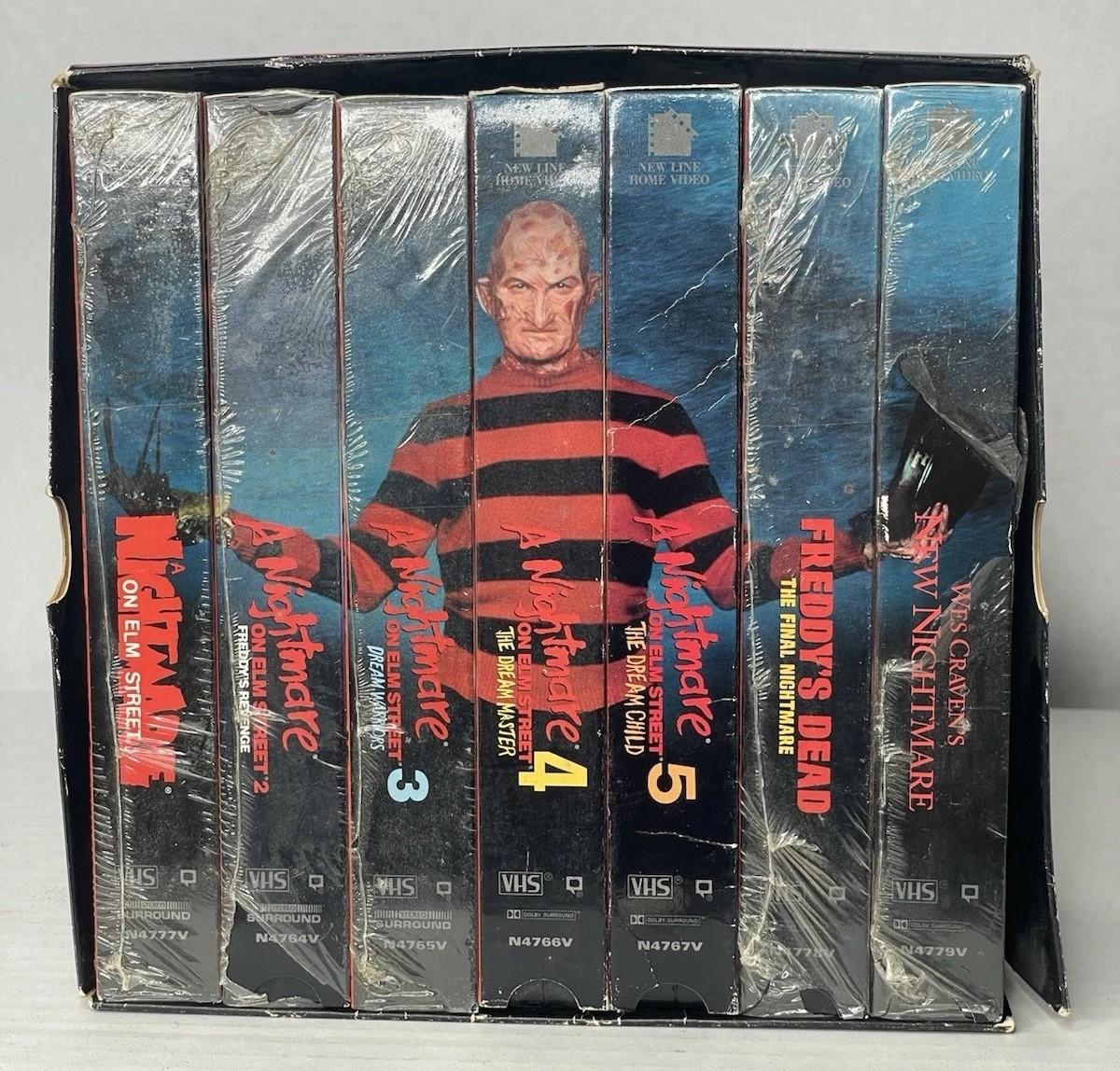 Vintage Nightmare On Elm Street VHS Collection Boxset Like New Sealed Rare