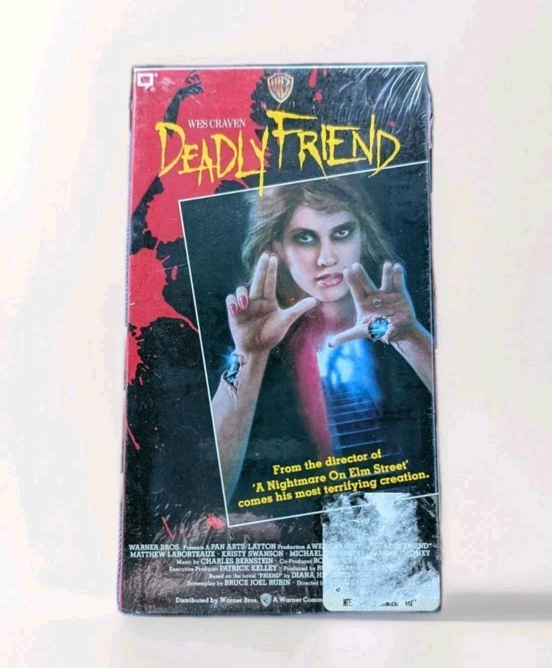 NEW Deadly Friend 1986 Wes Craven VHS Sealed NOS Warner Bros Horror