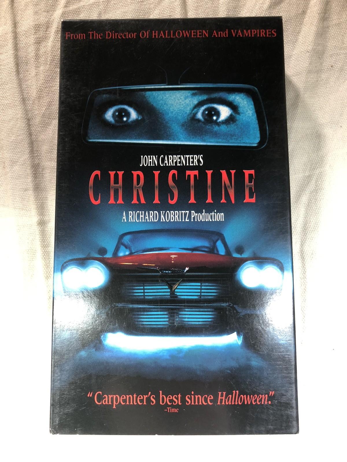 Vintage CHRISTINE horror VHS Slasher John Carpenters 1983 Film - 1992 VHS