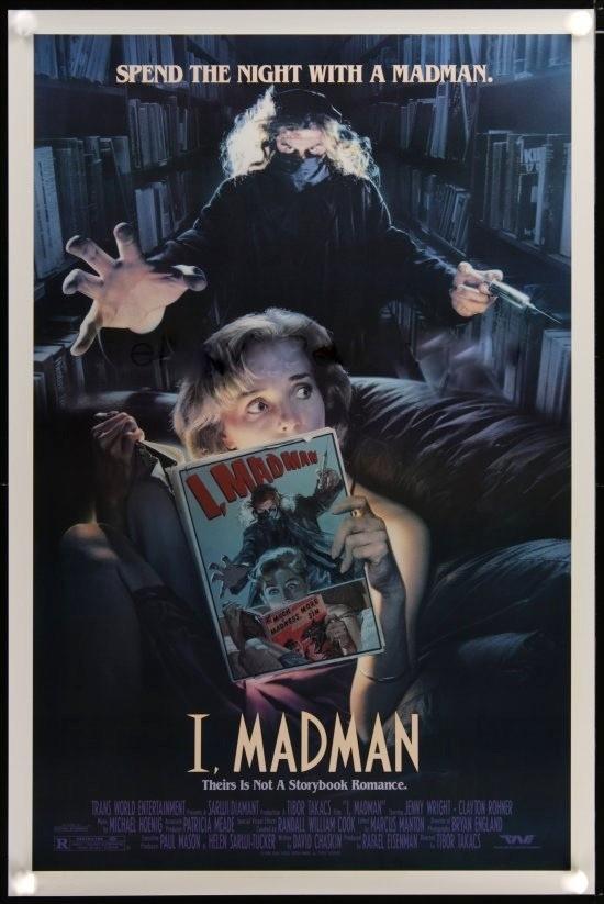 I MADMAN ORIGINAL ROLLED RARE UNUSED THEATRICAL ONE SHEET MOVIE POSTER 1989