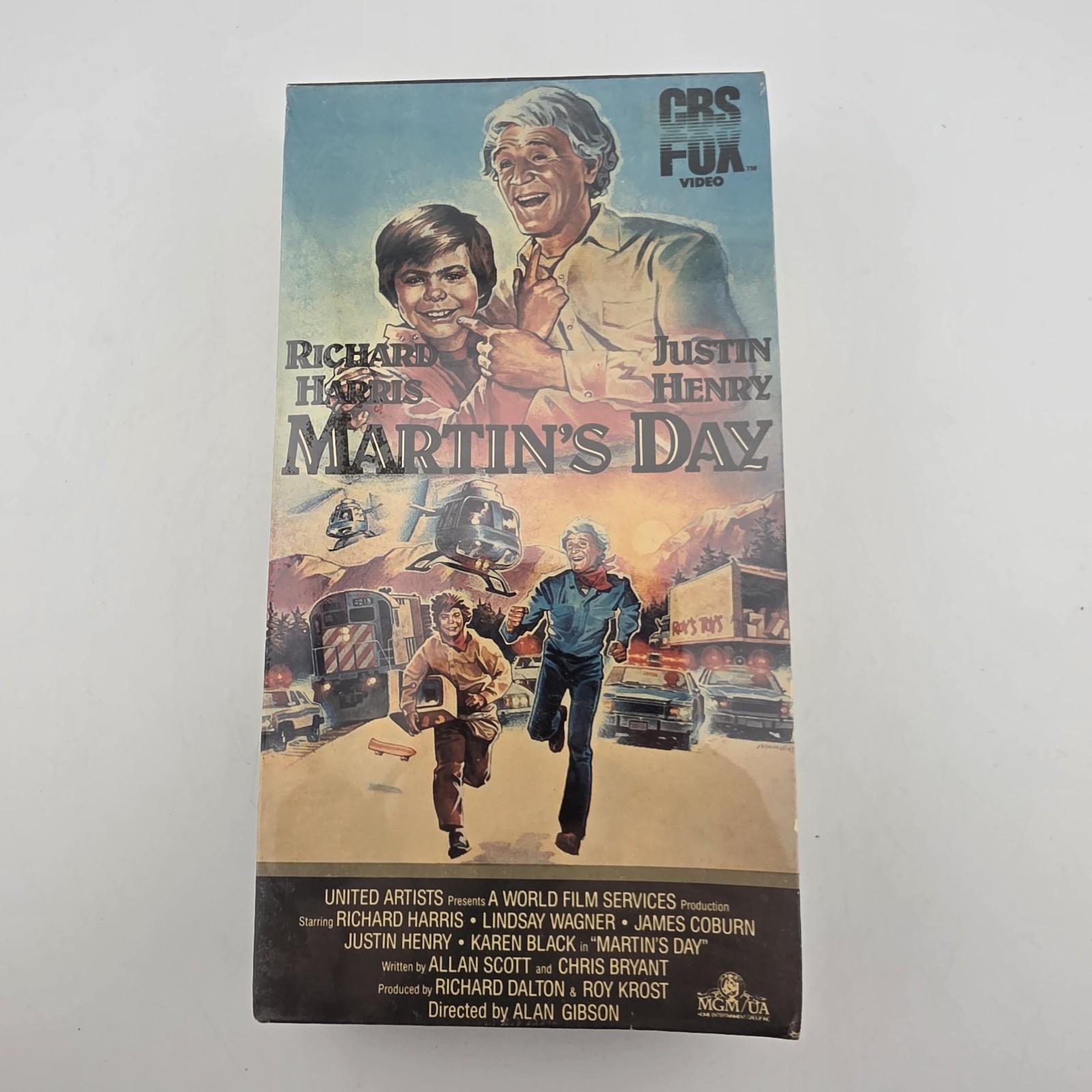 Martin's Day Beta Betamax CBS Fox Richard Harris Justin Henry - Resealed