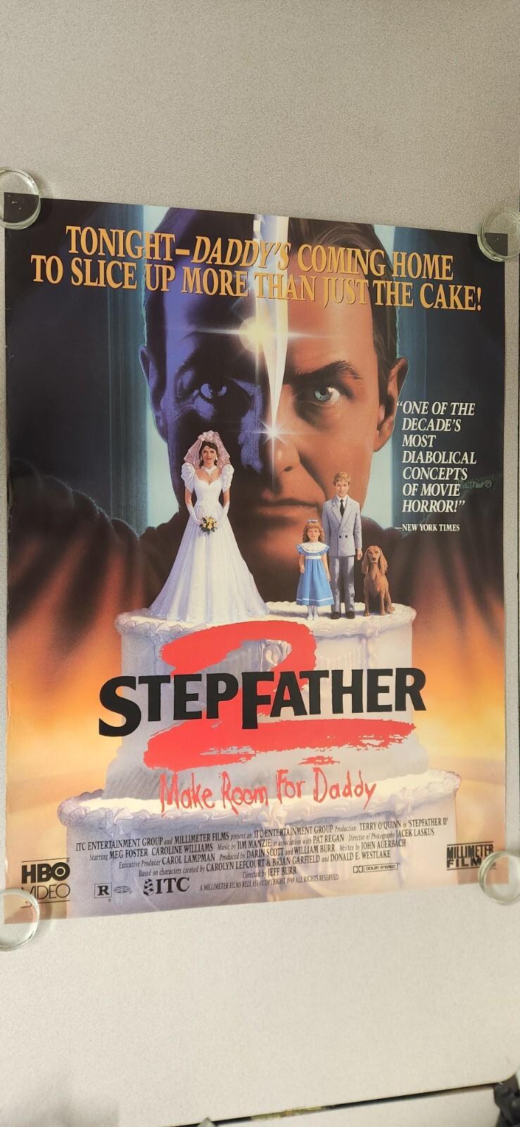 Stepfather 2 video store movie poster 1990 Meg Foster Terry O'Quinn 1989