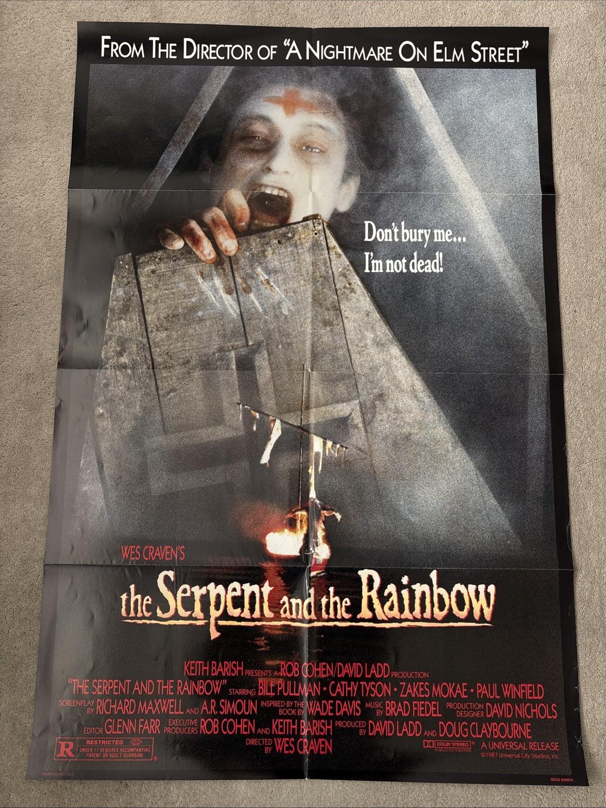 The Serpent And The Rainbow (1988) Original US One Sheet Movie Poster