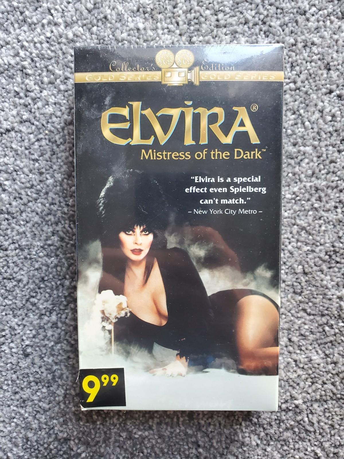 New Elvira Mistress of the Dark Still Sealed VHS Collector's Edition Gold Series