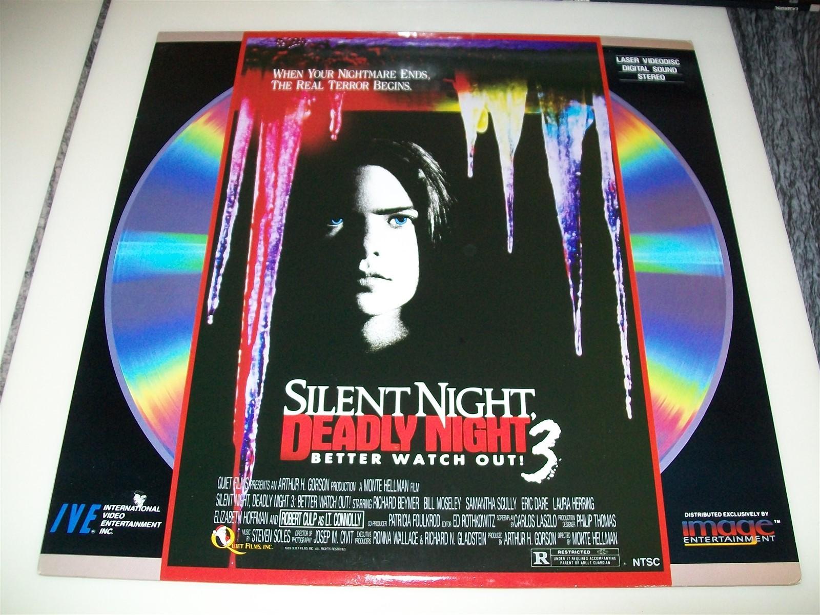 SILENT NIGHT, DEADLY NIGHT 3: BETTER WATCH OUT! Laserdisc LD RARE PART THREE III
