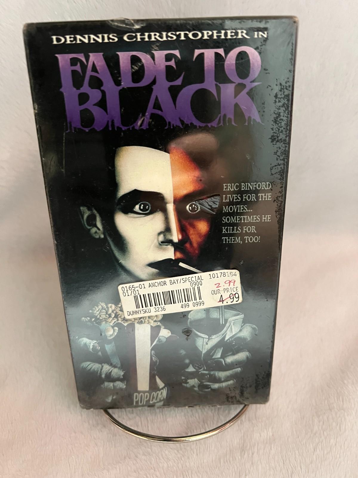 Fade to Black (VHS) Dennis Christopher Rare OOP HTF VHS, BRAND NEW SEALED