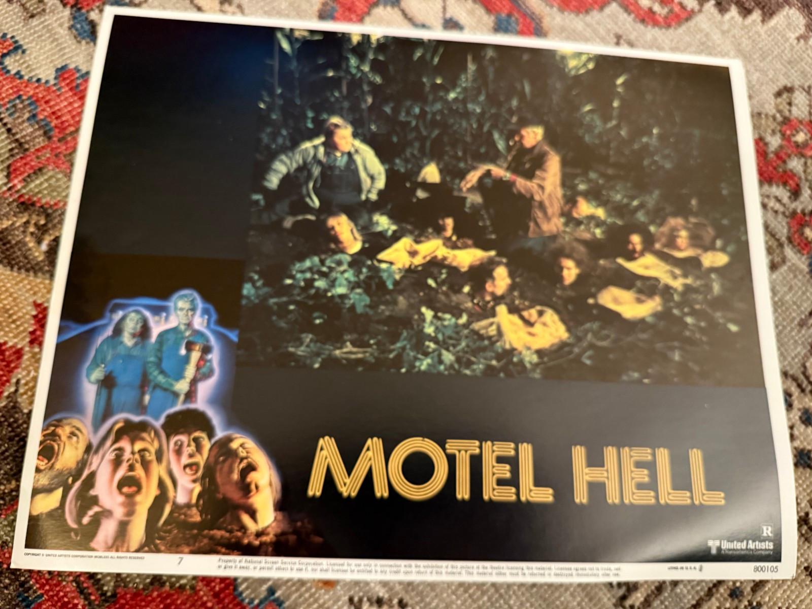 Motel Hell 1980 United Artists 11x14" horror lobby Rory Calhoun Nancy Parsons