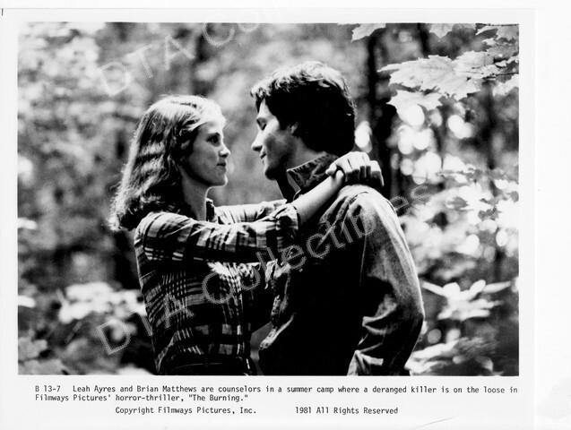 The Burning 8x10 B&W Promo Still 1981-LEAH AYRES-BRIAN MATTHEWS