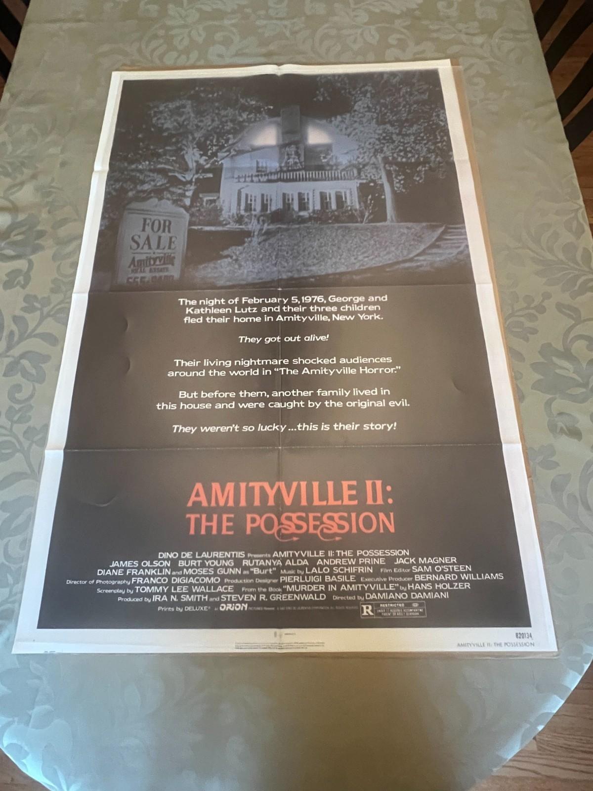 AMITYVILLE II The Possession ORIGINAL 1982 MOVIE POSTER 27x41 830134 HORROR