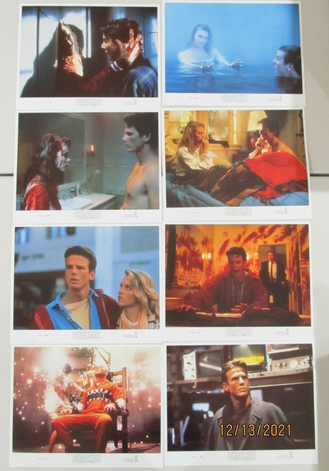 SHOCKER ORIGINAL 11X14 LOBBY CARD SET OF 8 1989 MICHAEL MURPHY PETER BERG COOPER