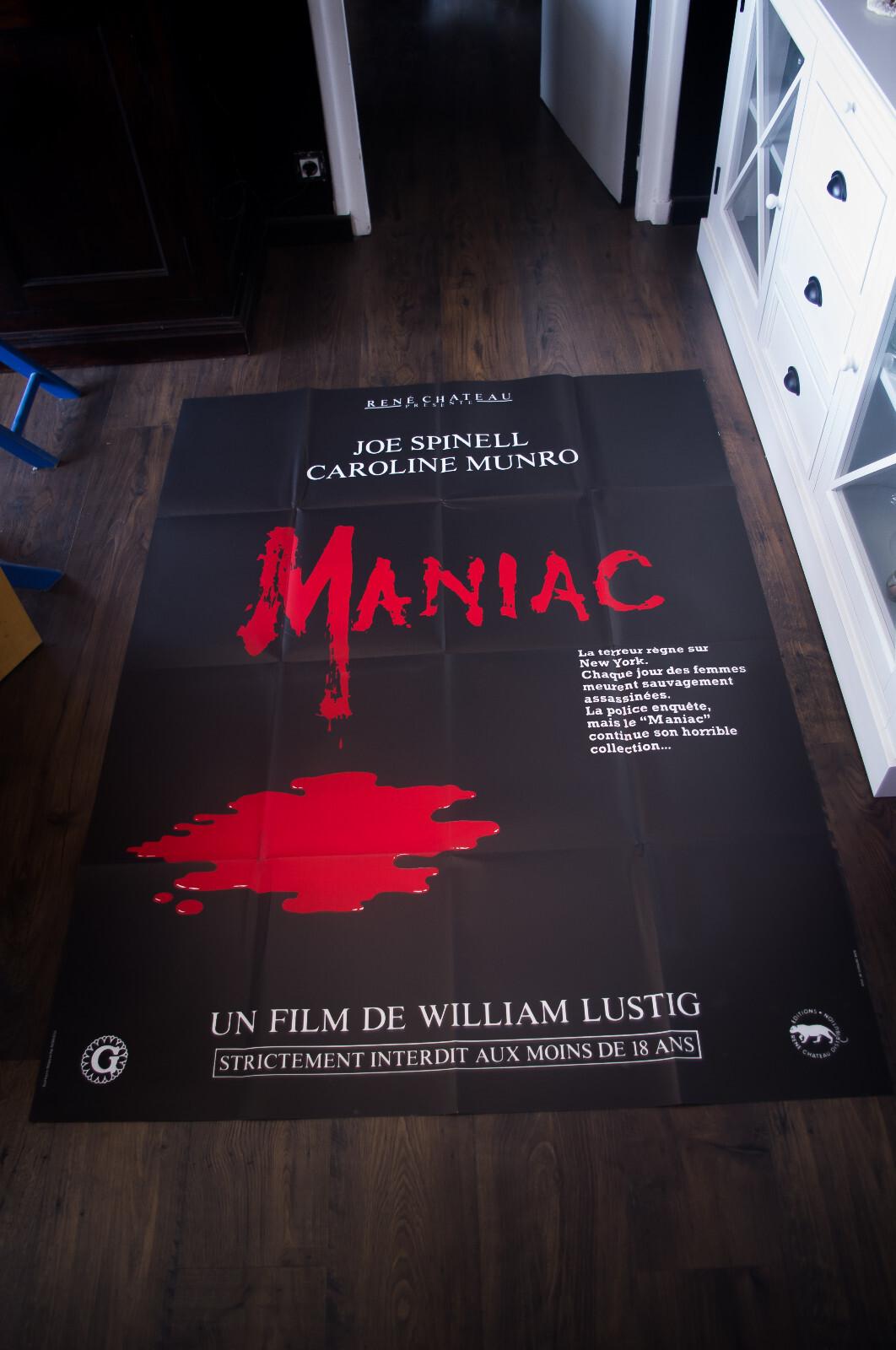 MANIAC A Horror Film French Grande Vintage Movie Poster Original 1980