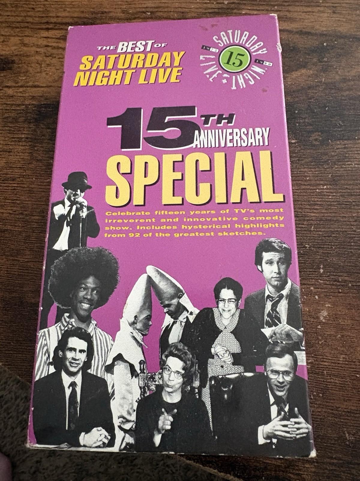 Saturday Night Live 15th Anniversary VHS 1990s Rare