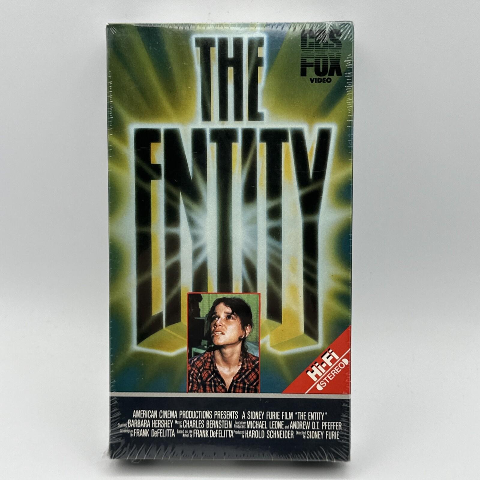 THE ENTITY 1984 VHS CBS FOX Barbara Hershey Horror Cult Watermark NOS SEALED