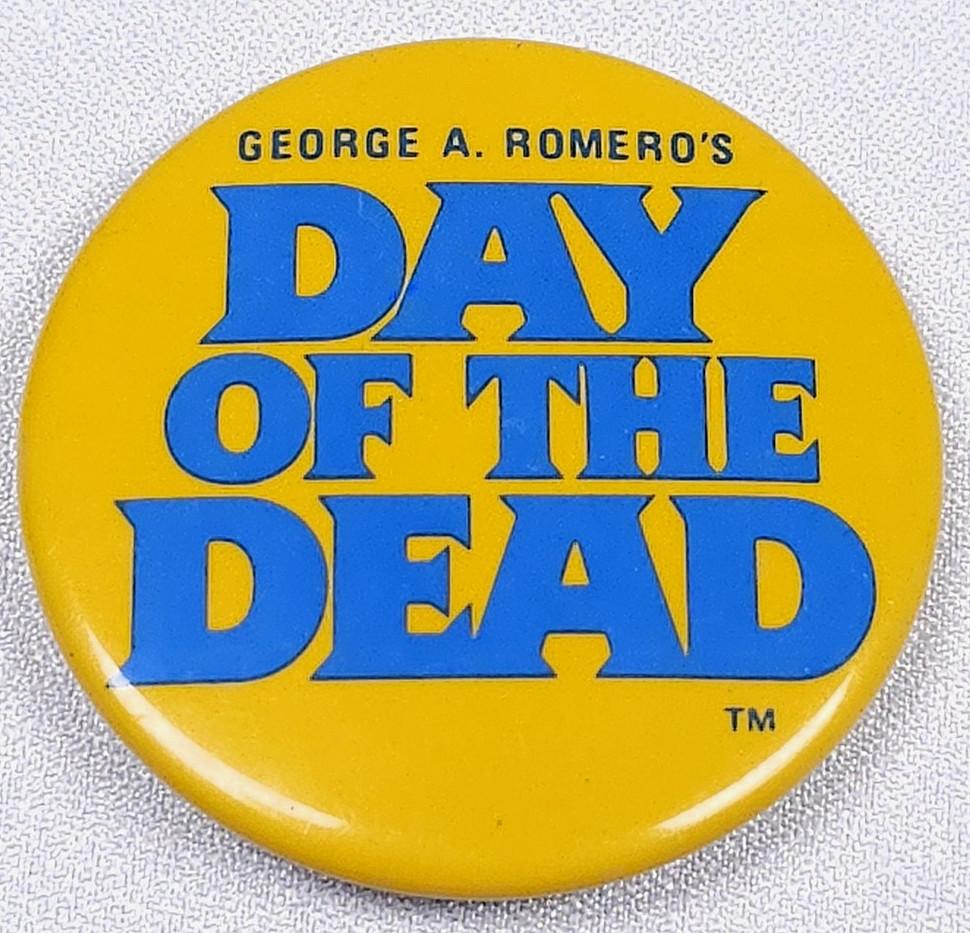 Vintage Day of the Dead 1985 Movie Promo 1.5" Button Dead Films Pin Pinback