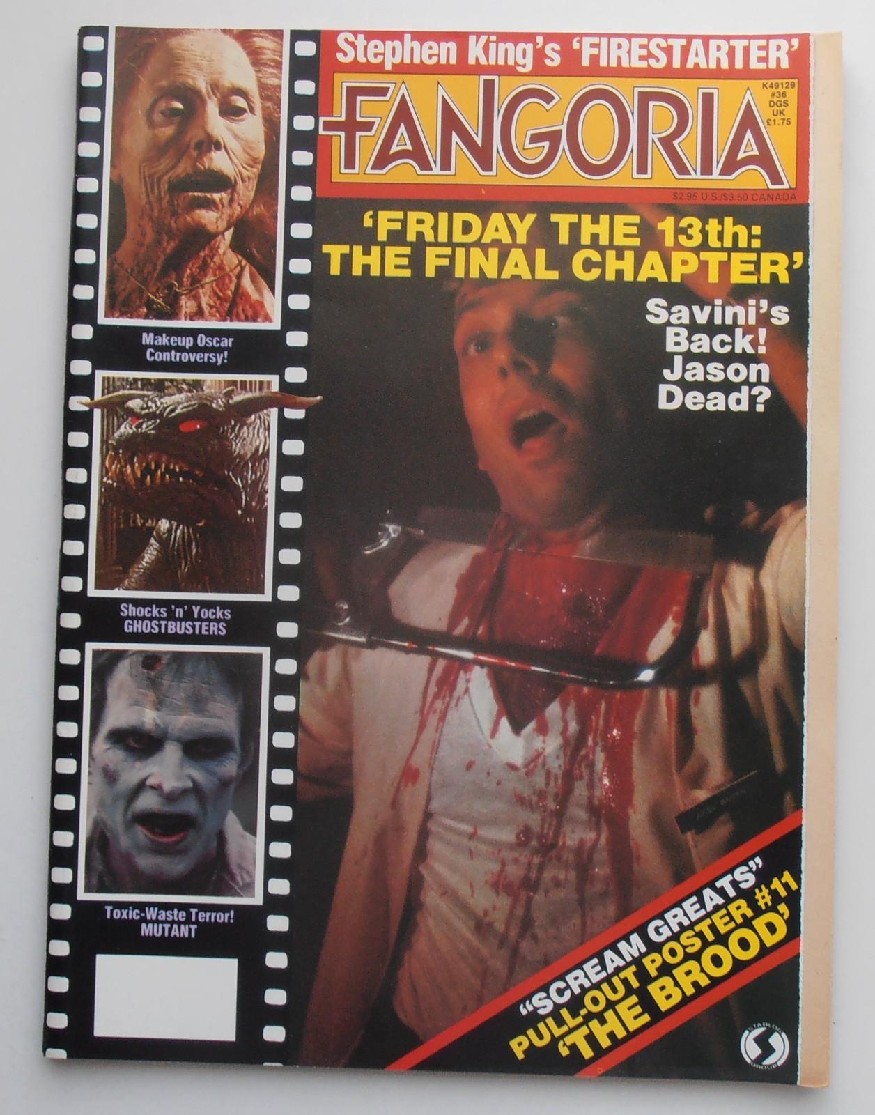 FANGORIA #36 1984 THE BROOD STEPHEN KING F PAUL WILSON FRIDAY 13th GHOSTBUSTERS