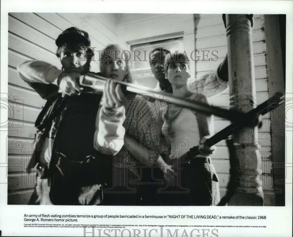 1990 Press Photo Cast Actors in "Night Of The Living Dead" Movie - syp42041