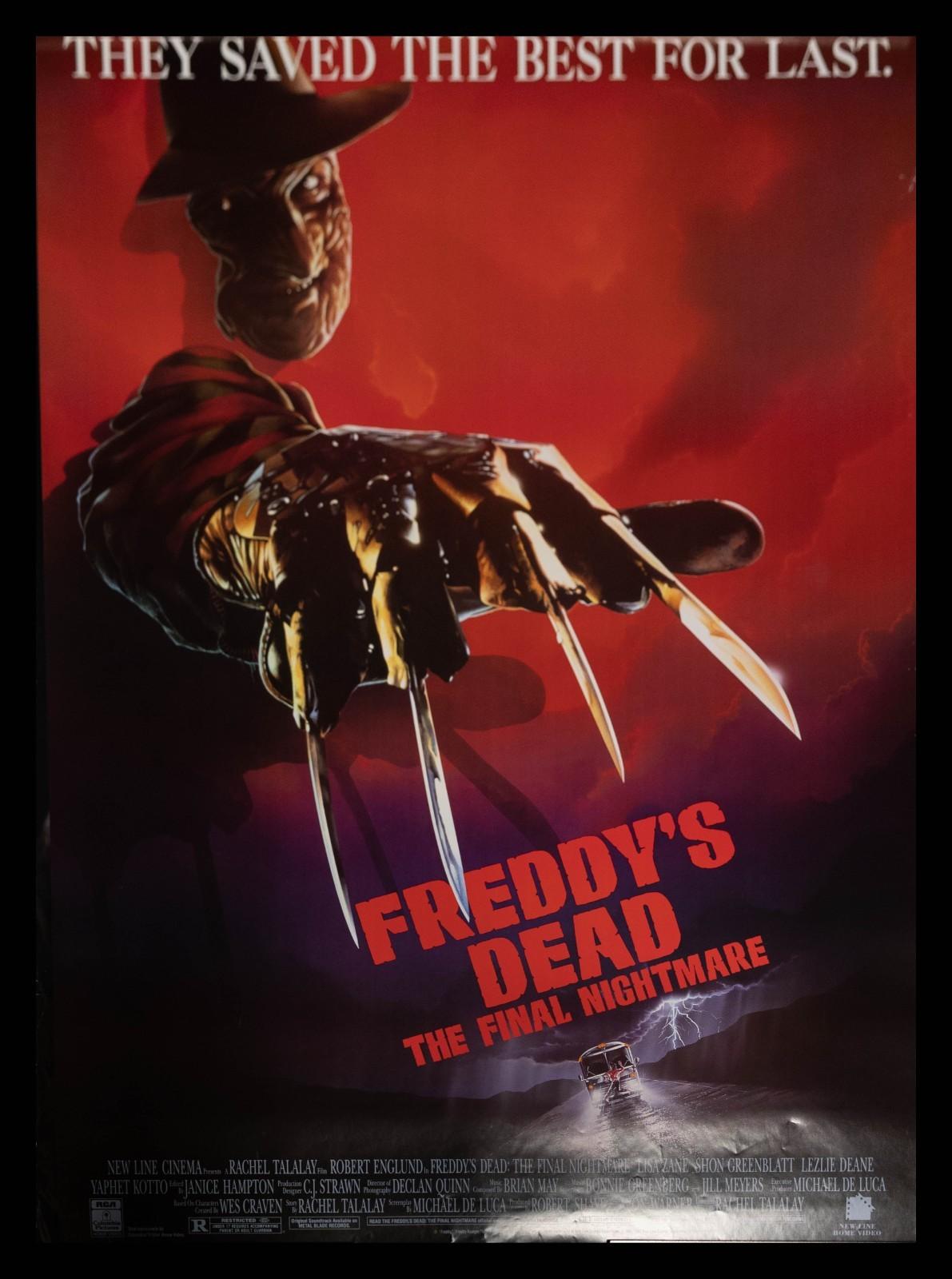 Freddy's Dead The Final Nightmare (1991) Original Video Release Poster