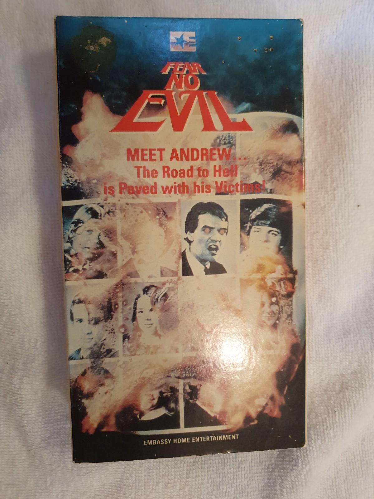 FEAR NO EVIL (VHS-1981) CULT-HORROR -EMBASSY VIDEO-super Rare-OOP-HTF-Holy Grail