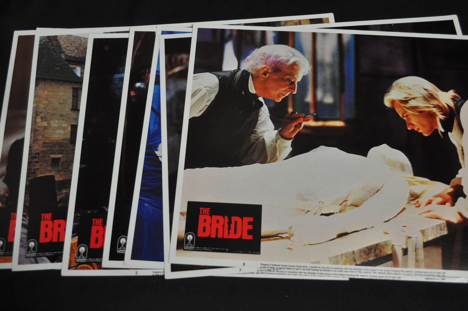 1985 The Bride Original Horror Lobby Card Set 8 Cards VF/NM 9.0