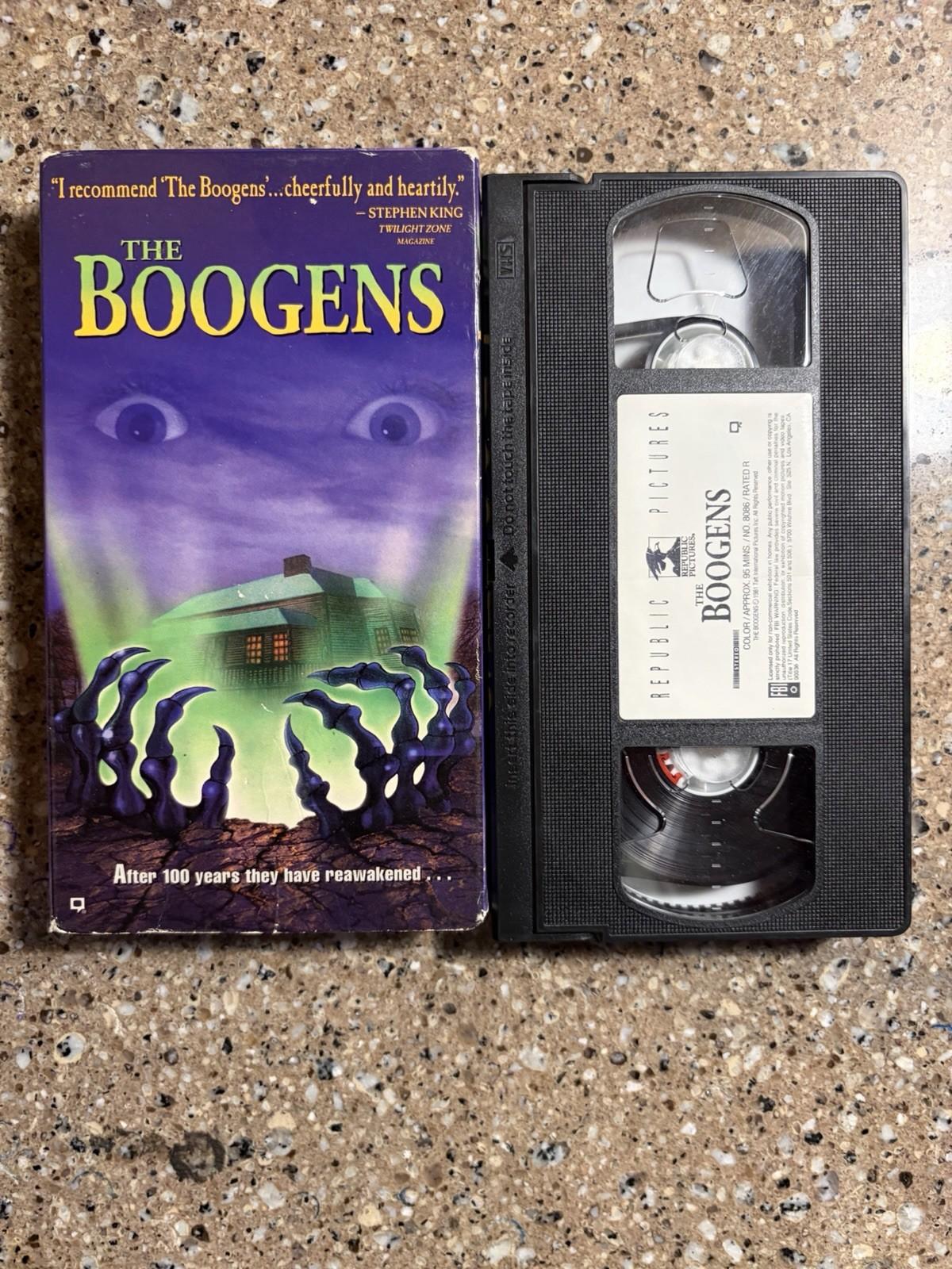 The Boogens VHS tape Vintage 1981 Horror, Republic Pictures