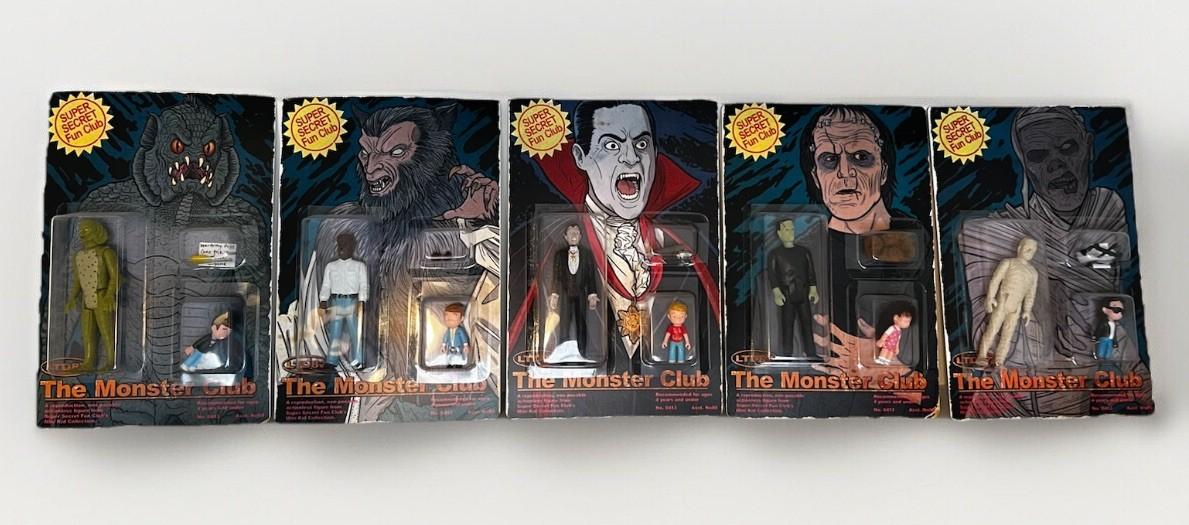 RARE COMPLETE SET OF 5 Monster Squad Custom Action Figures Super Secret Fun Club