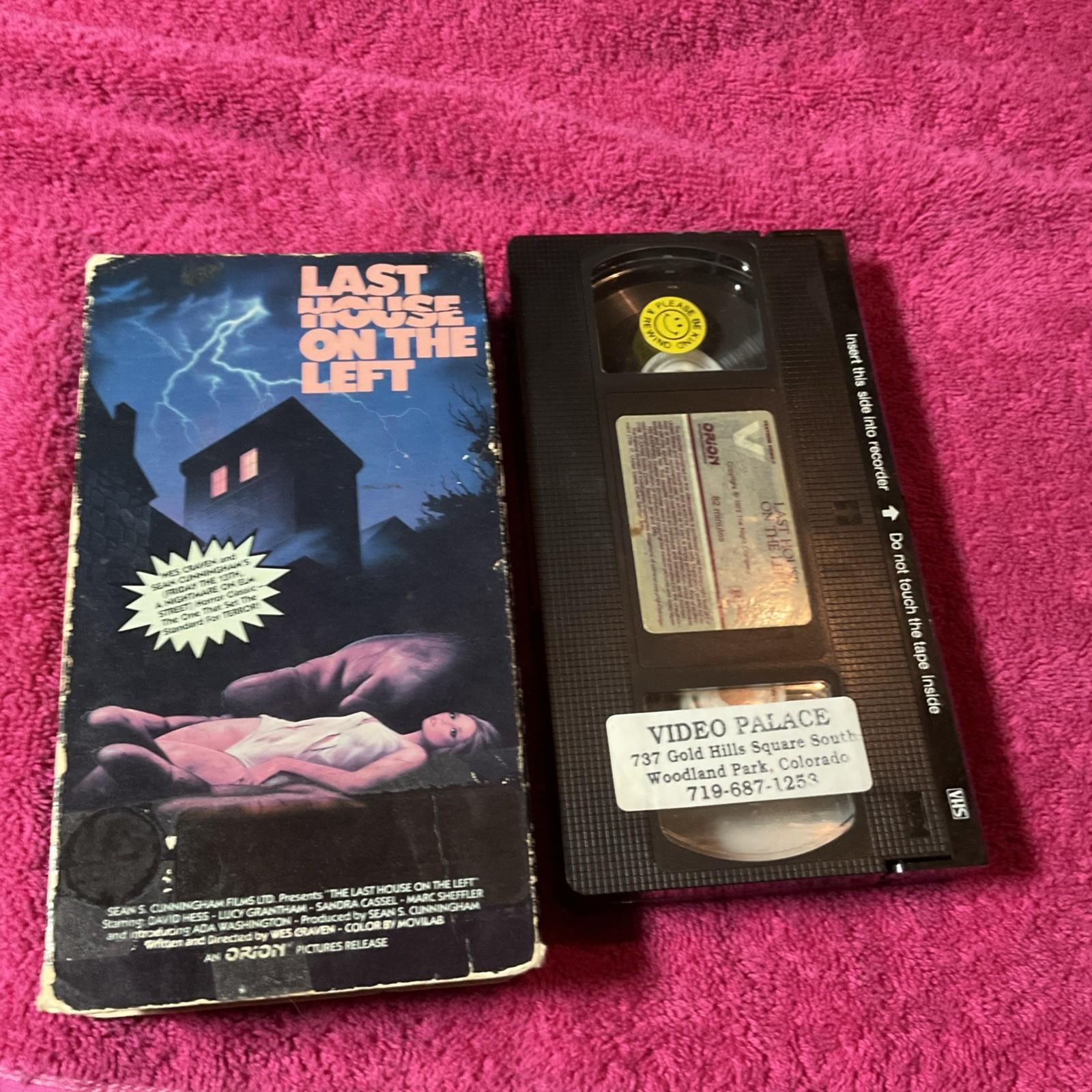 Last House On The Left VHS Vestron pre owned rental rare 