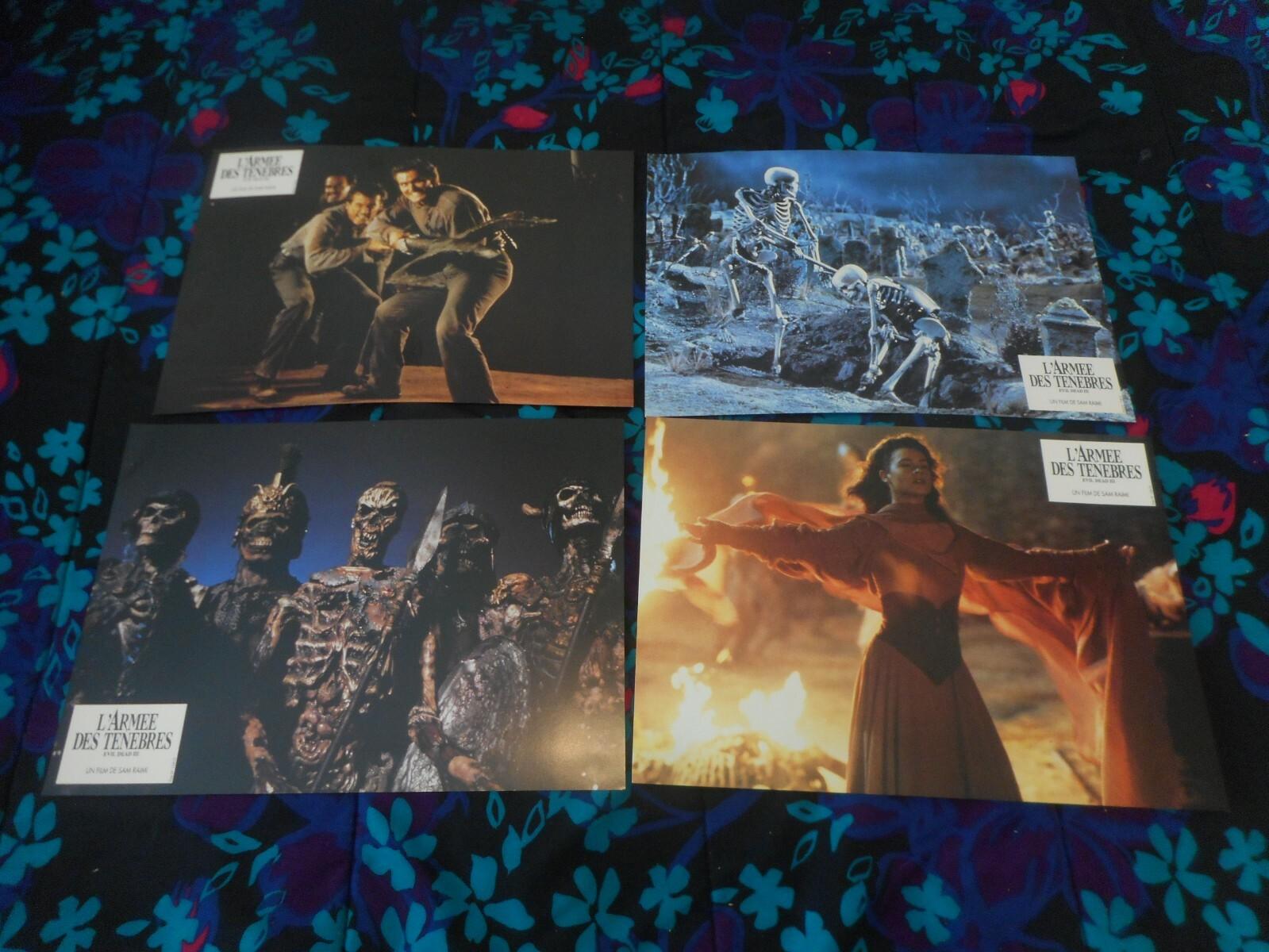 ARMY OF DARKNESS  - ORIGINAL SET OF 8 FRENCH LOBBY CARDS - 1993 - RAIMI/CAMPBELL
