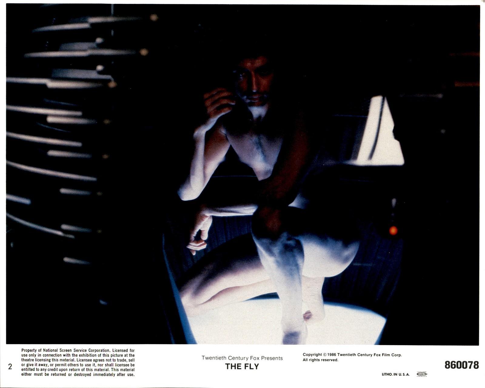 RL107B 1986 Original Color Lobby Card Photo JEFF GOLDBLUM "THE FLY" SCI-FI STAR