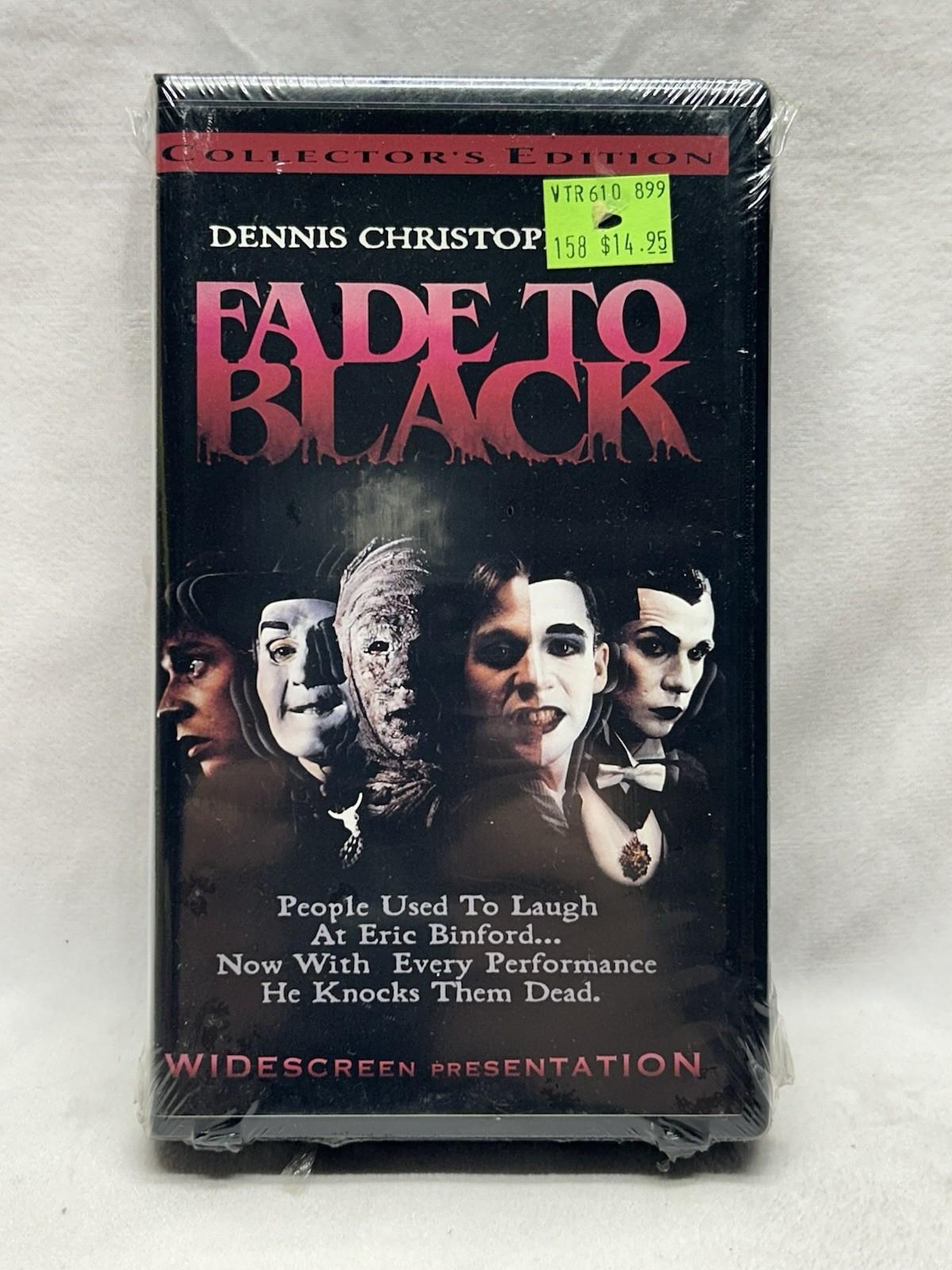 SEALED Fade to Black (VHS, 1980) Dennis Christopher Vintage Horror Cult Classic