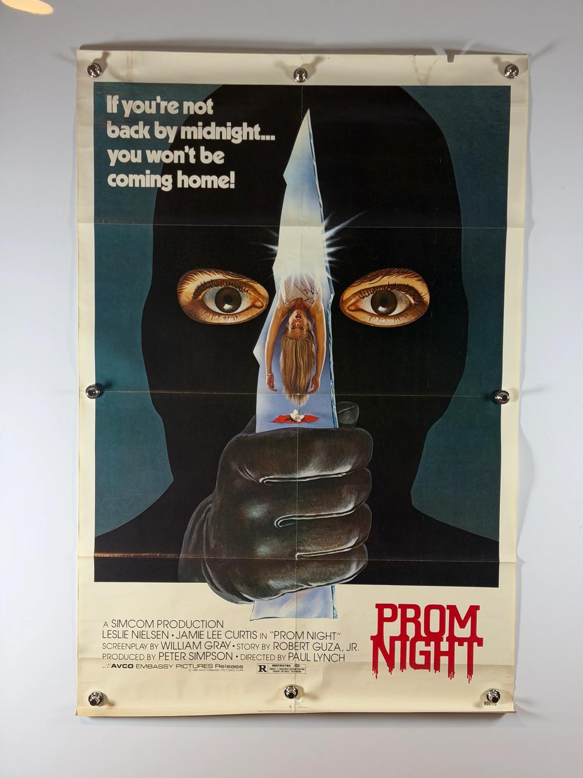 Prom Night (1980) Original Movie Poster 27x41 SS Previously Folded Rolled Jamie