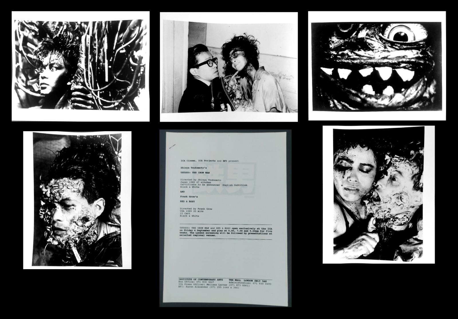 TETSUO: THE IRON MAN ORIGINAL UK FILM PUBLICITY PRESS KIT STILLS 1989