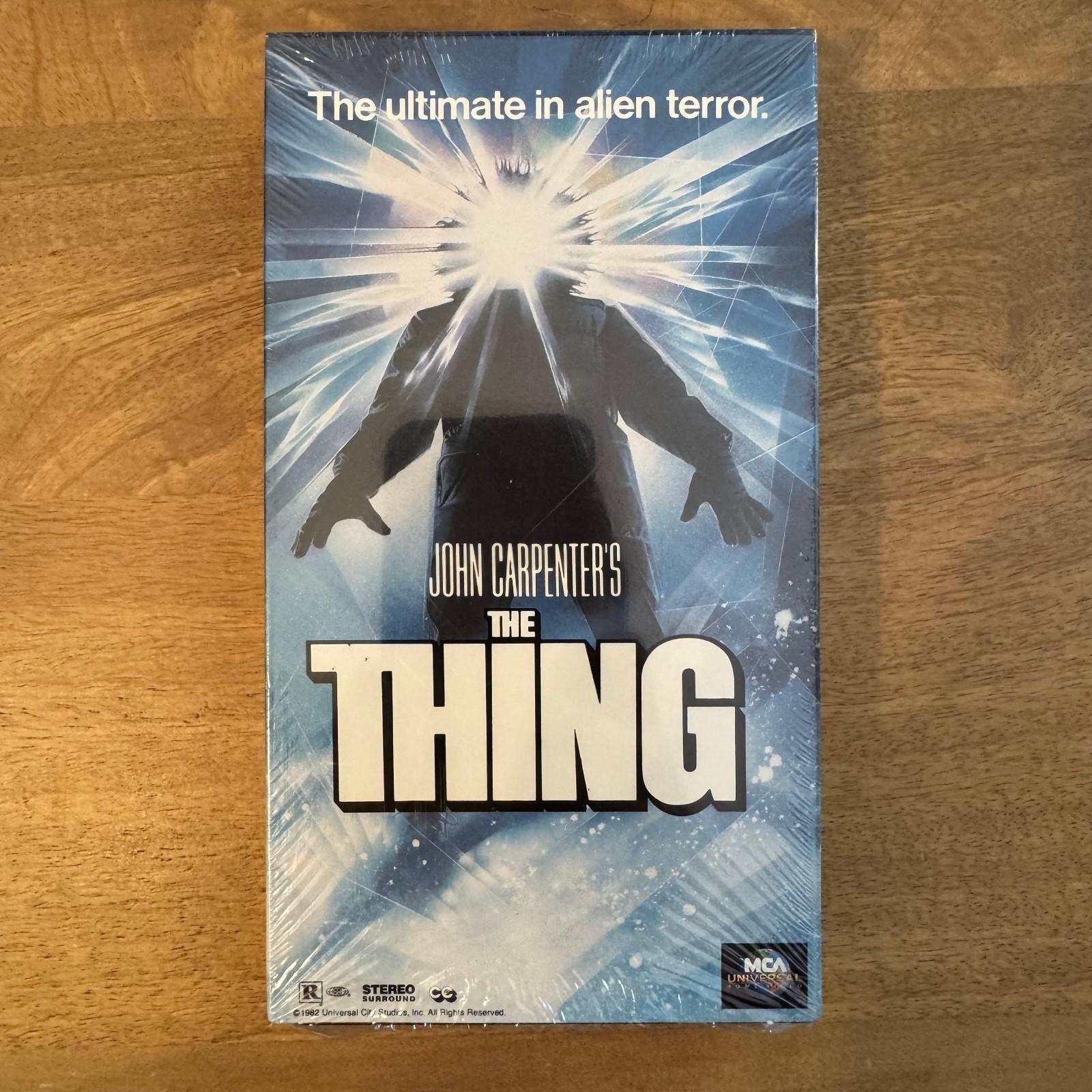The Thing (VHS/VCR Tape, 1982) NEW/MINT/SEALED 1996 Release Original Watermarks!