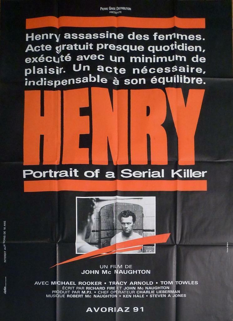 HENRY PORTRAIT OF A SERIAL KILLER - RARE ORIGINAL LARGE FRENCH MOVIE POSTER