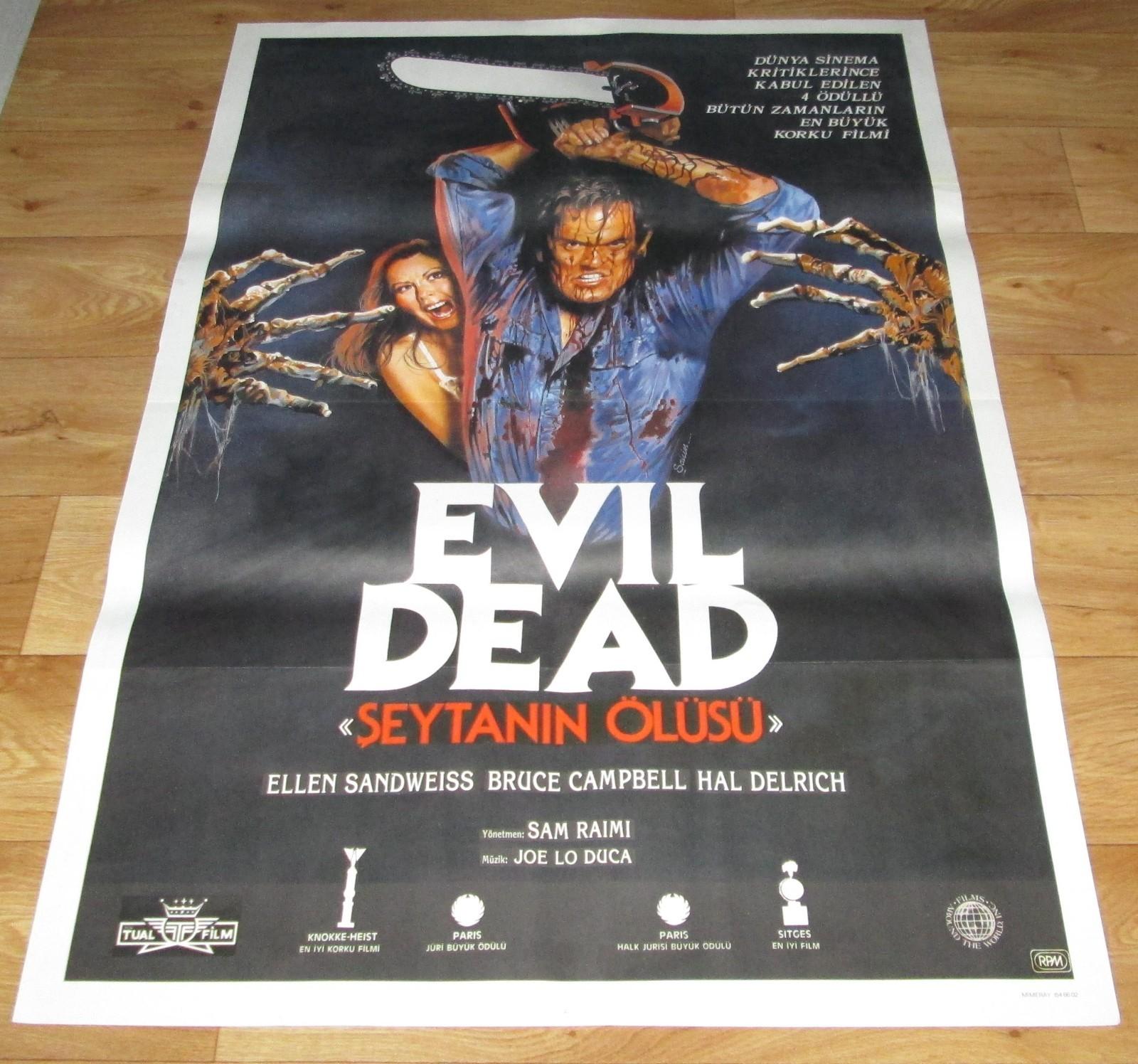 THE EVIL DEAD 1981 Bruce Campbell UNIQUE ORIGINAL 27x40 Turkish Movie Poster