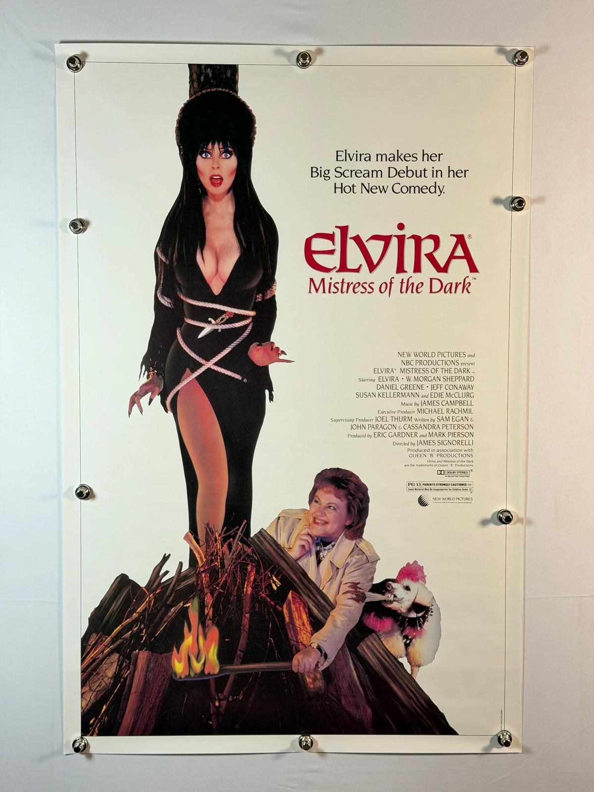 ELVIRA: MISTRESS OF THE DARK 1988 Original Movie Poster 27x41 SS Rolled