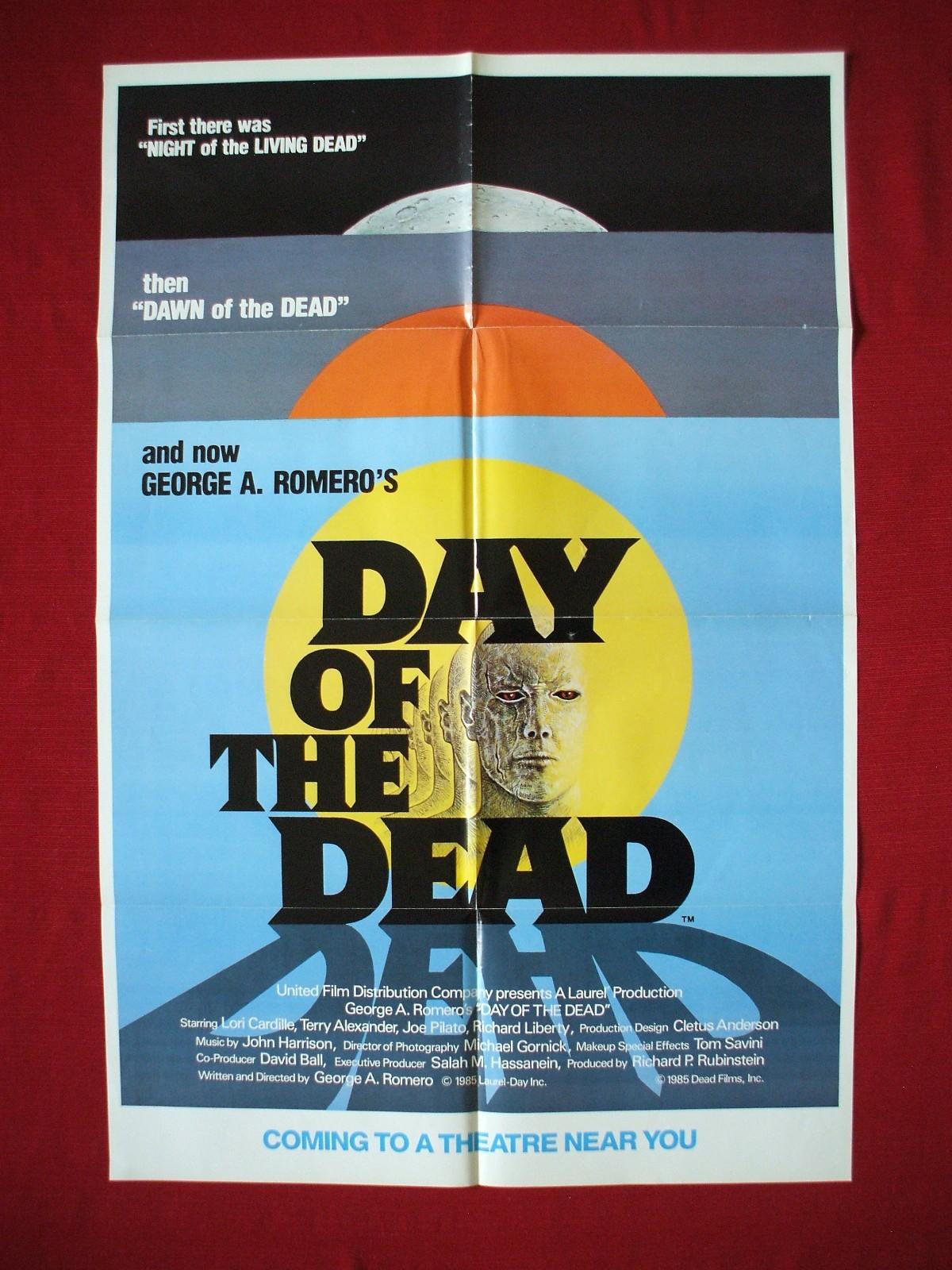DAY OF THE DEAD *1985 ORIGINAL MOVIE POSTER RARE ADVANCE GEORGE ROMERO HALLOWEEN