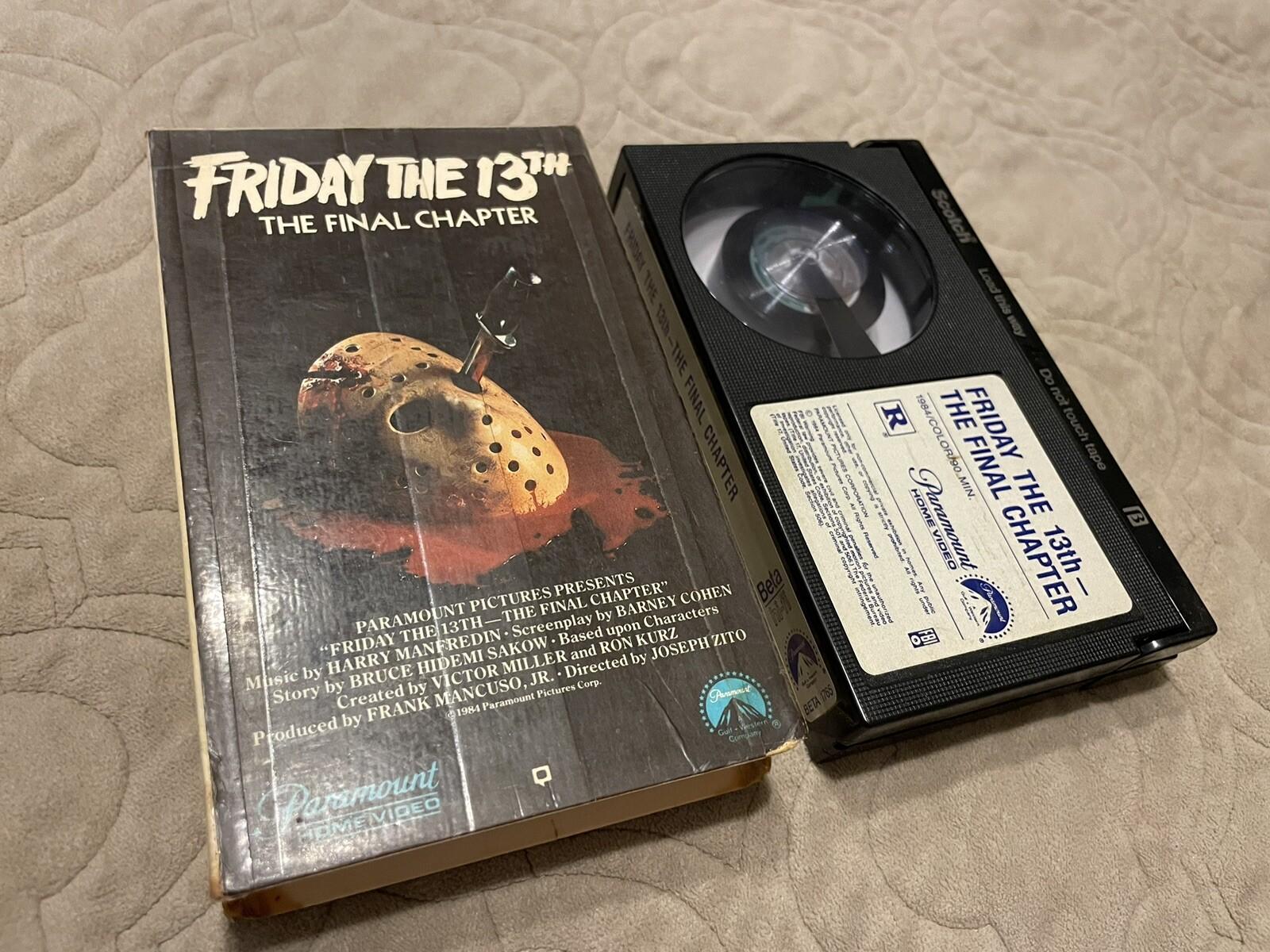 Friday the 13th the final Chapter BETA not VHS 1984 Horror Cult Classic BETAMAX