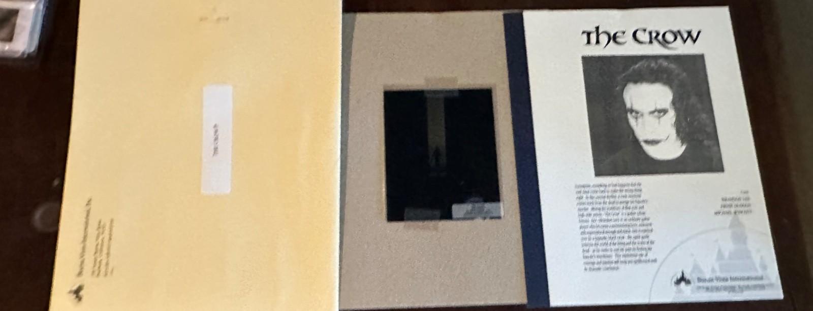 THE CROW BRANDON LEE SELL SHEET & TRANSPARENCY PRESS KIT PHOTO promo