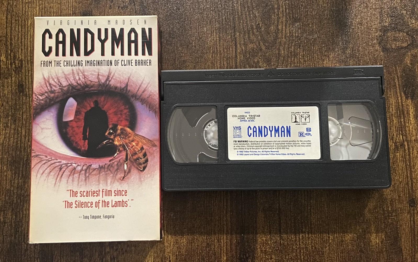 Candyman VHS tape Horror, gore NM Clive Barker Virgina Madsen 1992 rare 