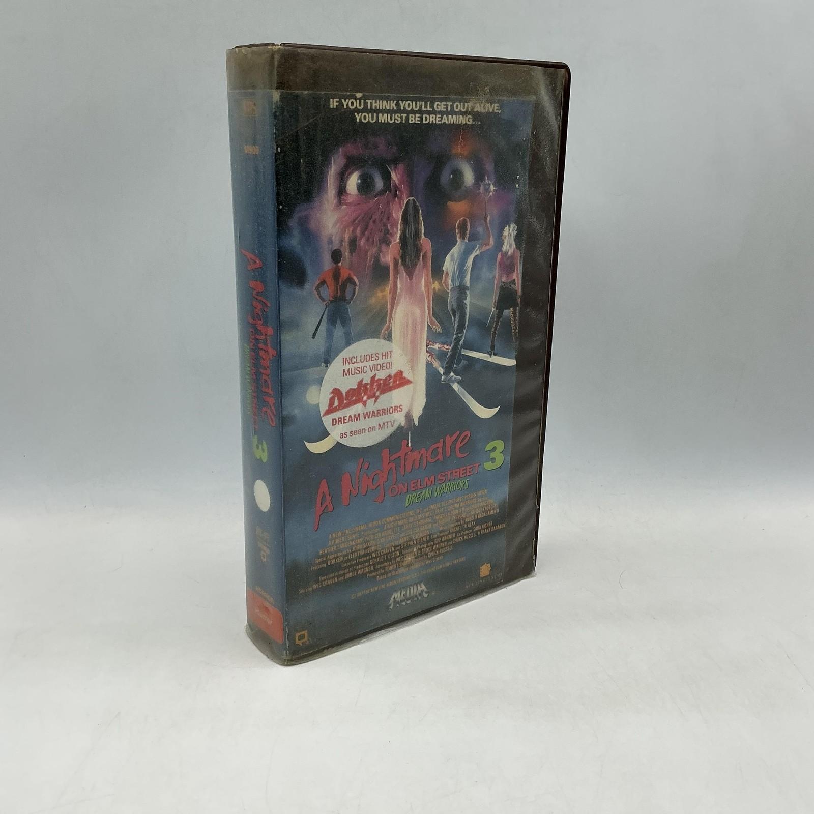 Vintage Nightmare On Elm Street 3 Dream Warriors Lionsgate Brown VHS 1987 USA