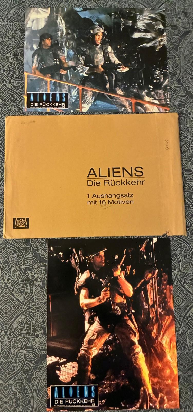 ⁠ALIENS 1986 German Lobby Card Set Complete 16 Original Photo Posters Envelope