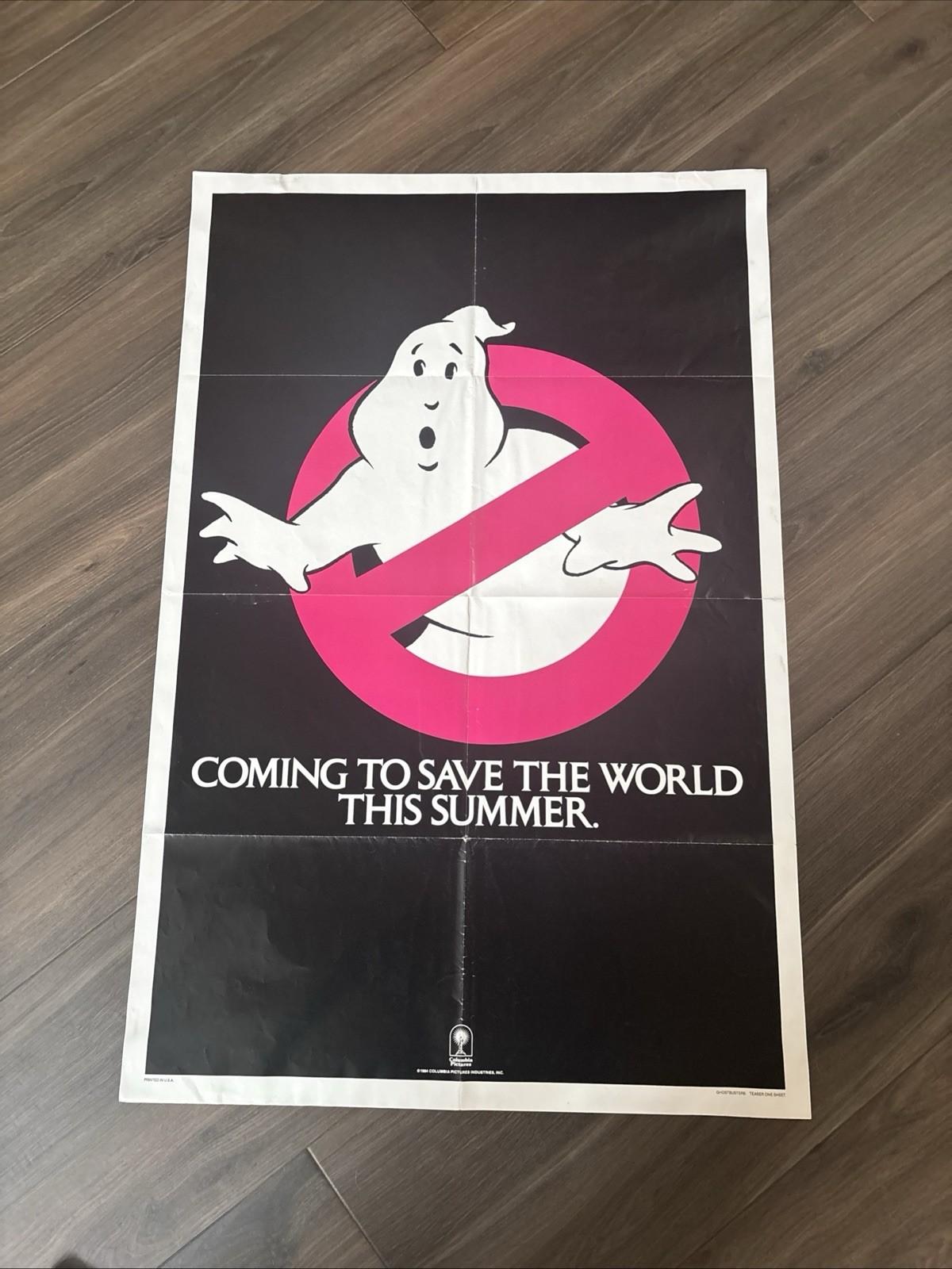 Ghostbusters Rare Original 1984 Vintage Movie Poster 27"x41"