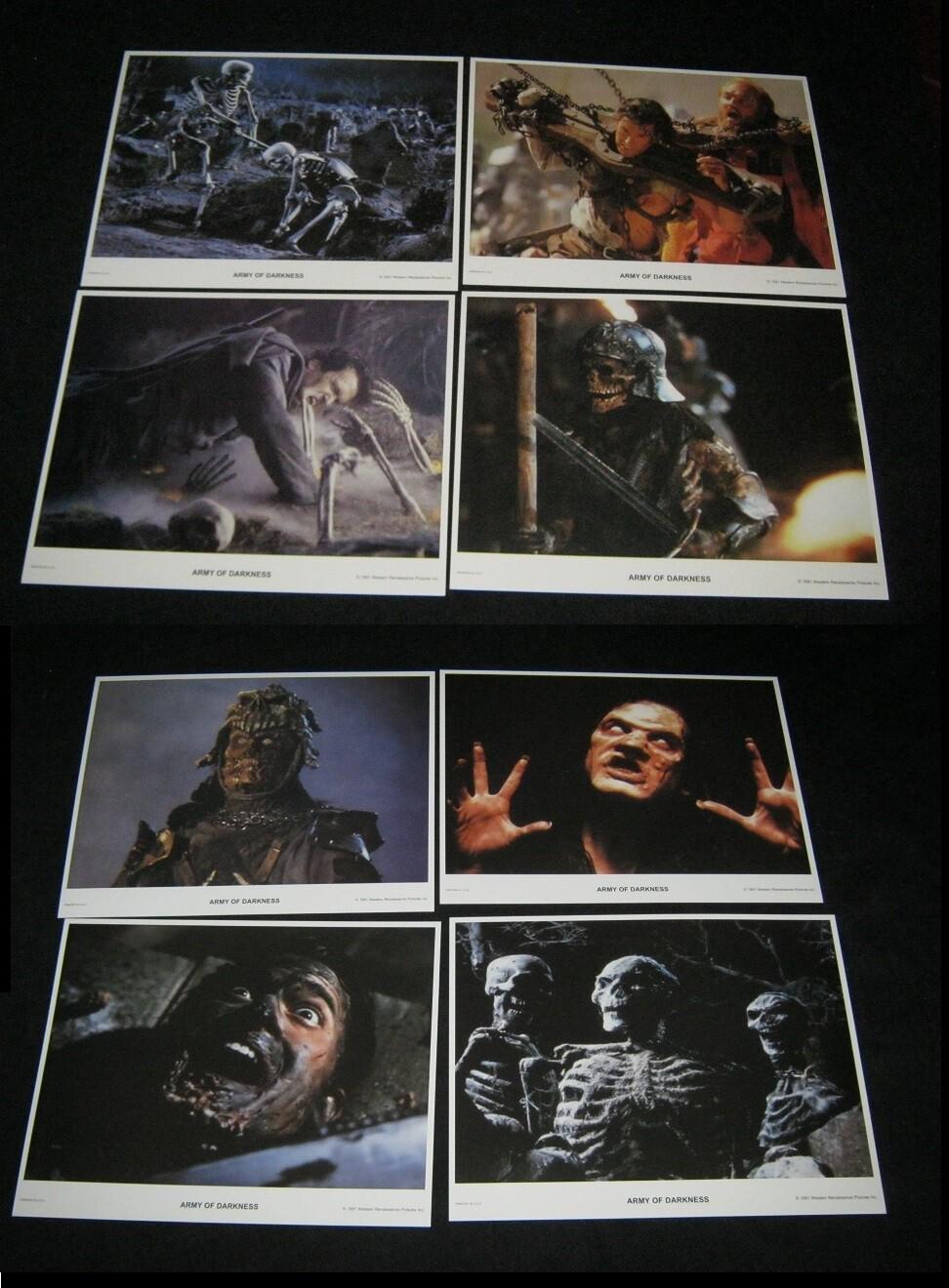 Original ARMY OF DARKNESS lobby card set EVIL DEAD 3 BRUCE CAMPBELL Sam Raimi