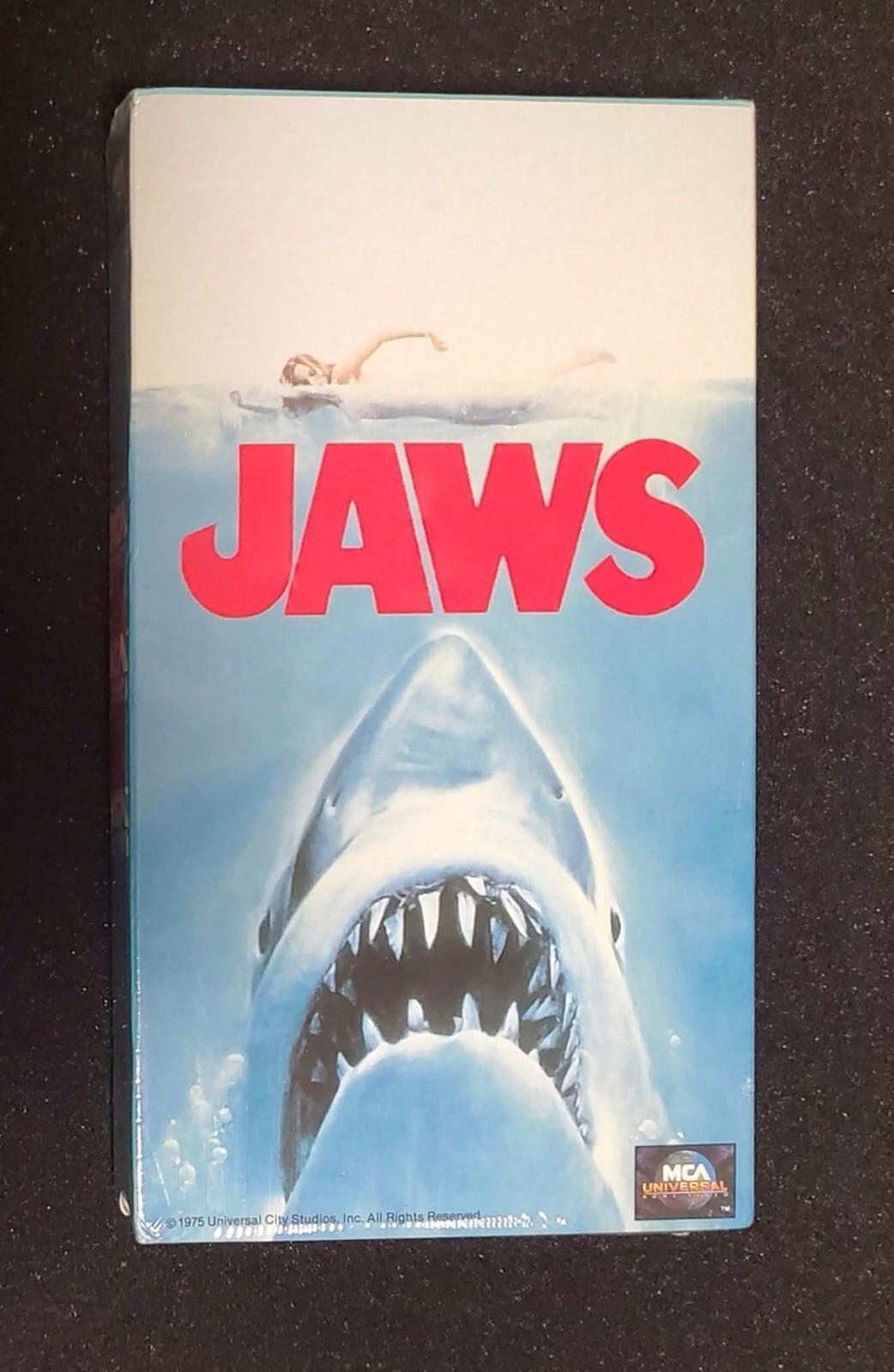 VHS 1975 JAWS/ 1991 MCA HOME VIDEO ORIGINAL FACTORY SEALED VINTAGE MOVIE