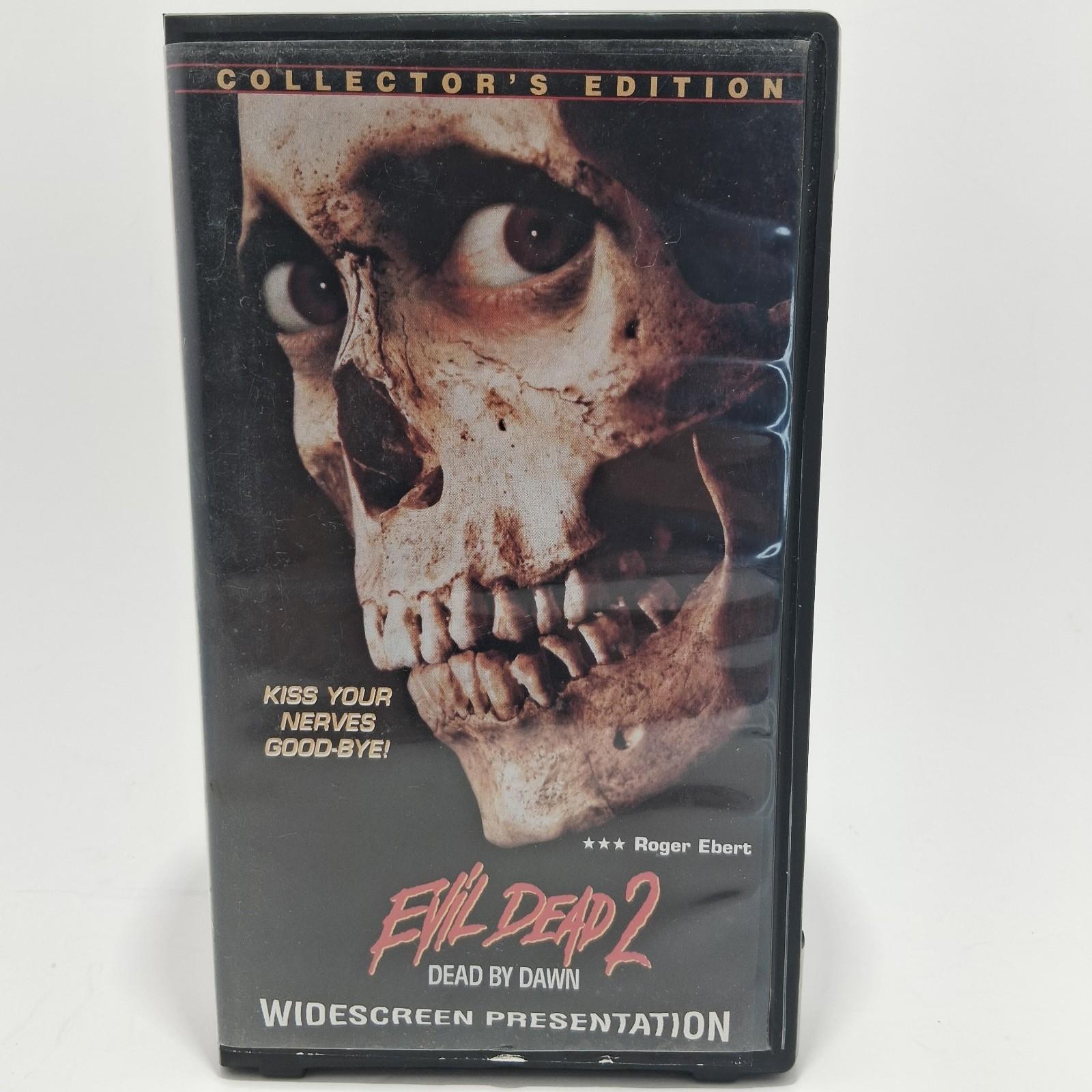 Evil Dead II VHS 1987 Collectors Edition Widescreen Vintage Horror Rare Clam She