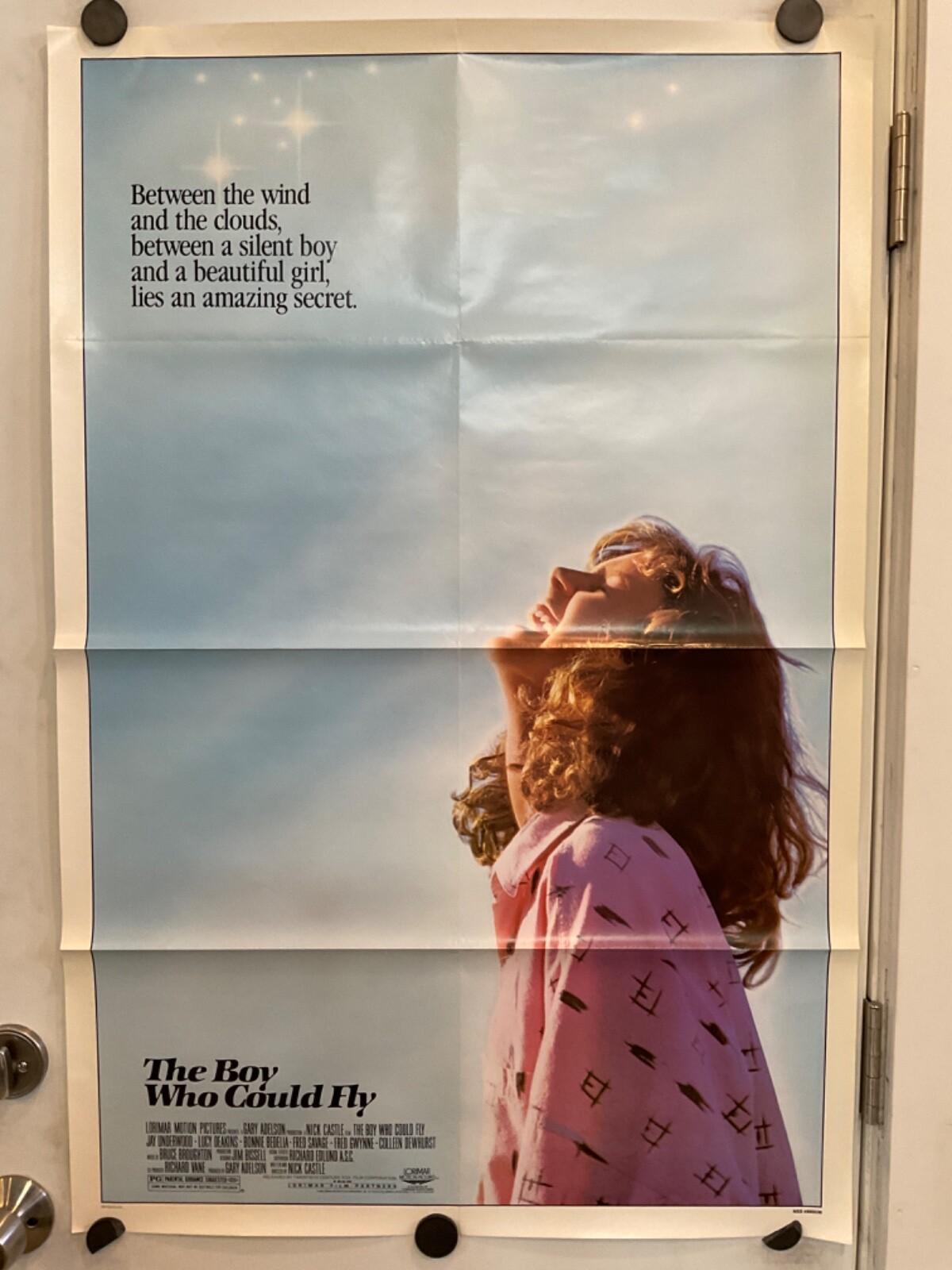 41x27 The Boy Who Could Fly 1986 Original Movie Poster 1 Sheet Single Sided RARE