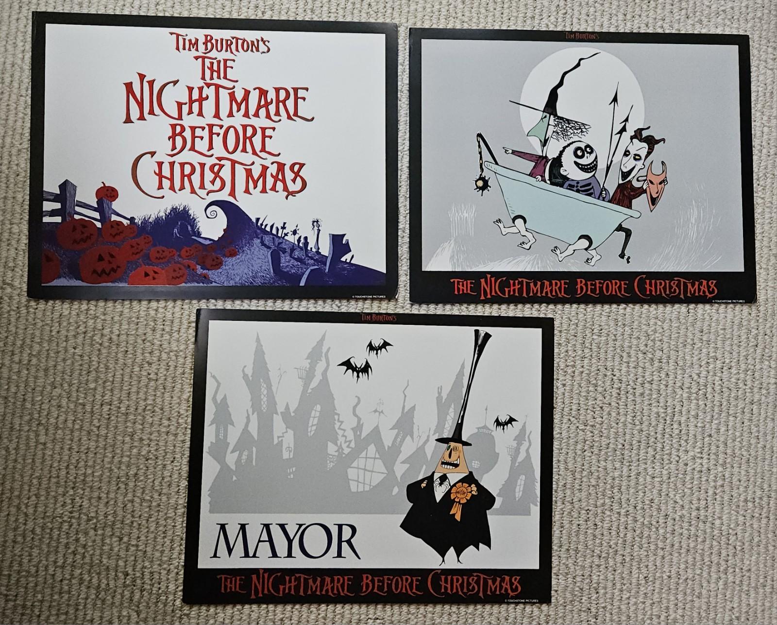  THE NIGHTMARE BEFORE CHRISTMAS 1993  Original Style A Lobby Cards, Title card