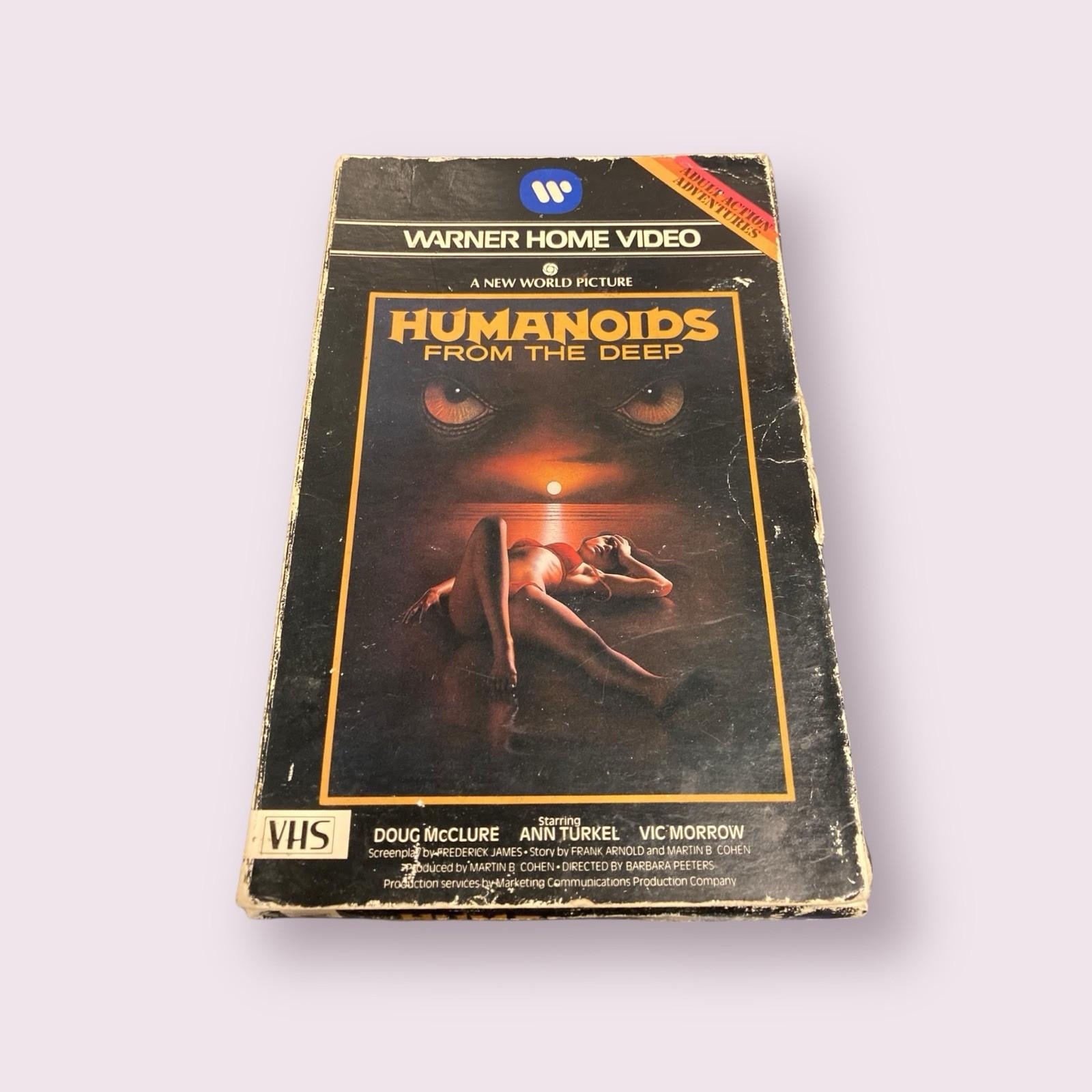 Humanoids From The Deep VHS Rare HTF Slipcover Version Warner Home Video