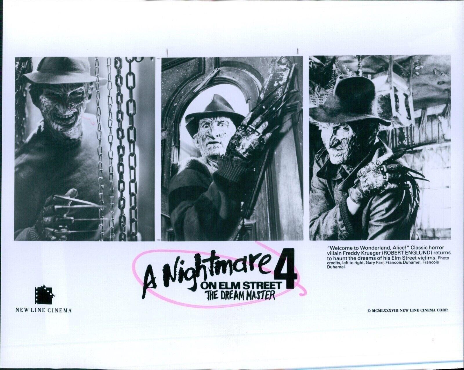 1989 Actor A Nightmare 4 On Elm Street The Dream Master Englund Press Photo 8x10