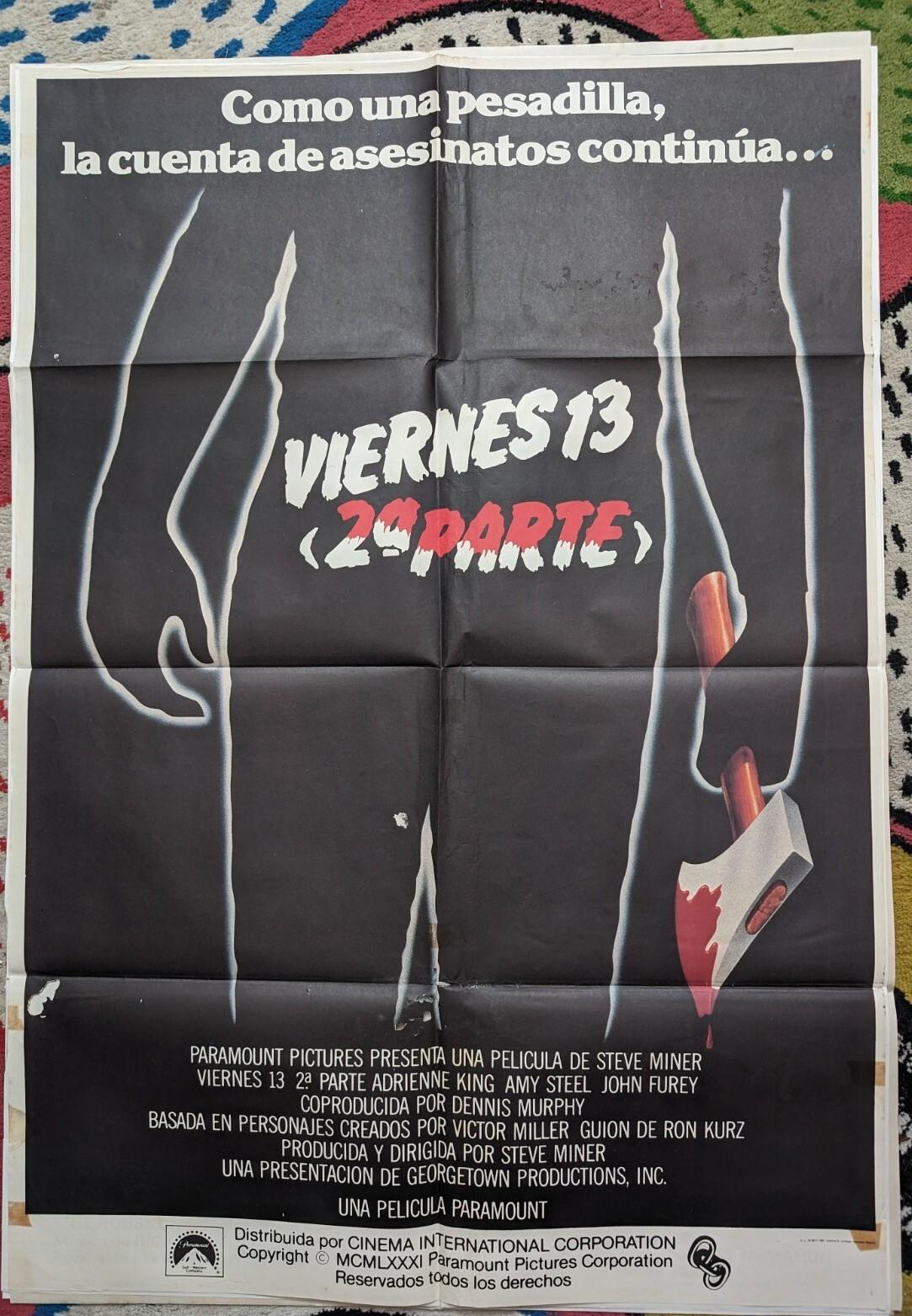 Friday the 13th: Part 2  - Original Vintage 1981 Poster